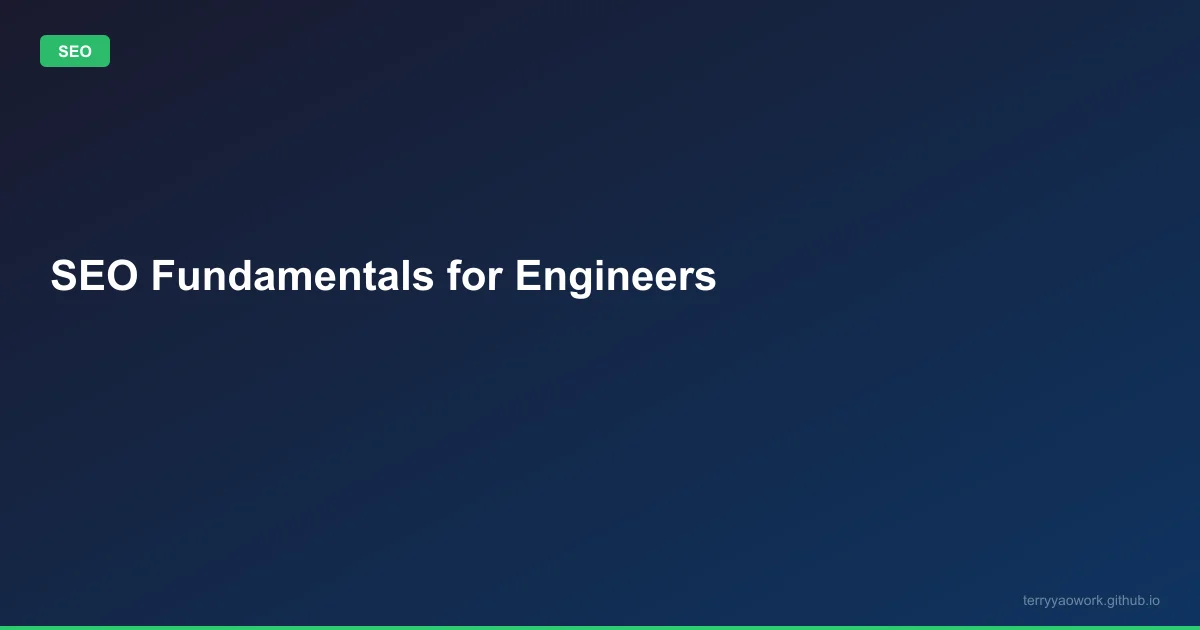 [seo/01] SEO 不是玄學：工程師該知道的搜尋引擎優化基礎